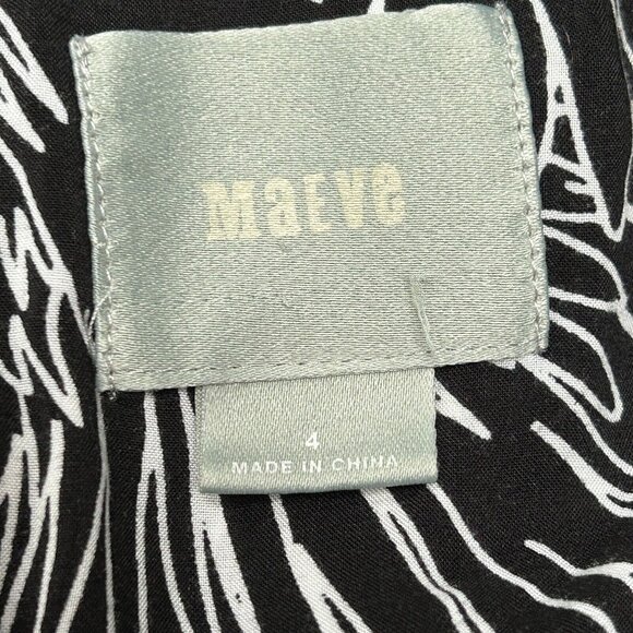 Anthropologie Maeve Womens 3/4 Sleeve Tunic Top Size 4 Black Pintuck Wildbird - Picture 3 of 9